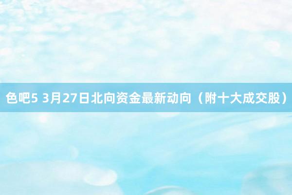 色吧5 3月27日北向资金最新动向（附十大成交股）